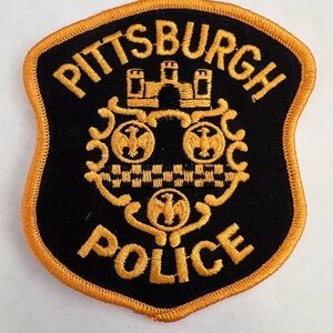 Pittsburgh Police Embroidered Patch - Black and Gold